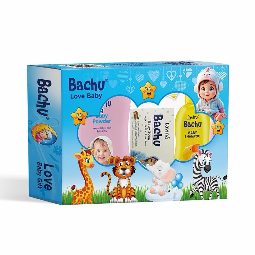 Bachu Love Baby Gift Set (3PCS) Blue