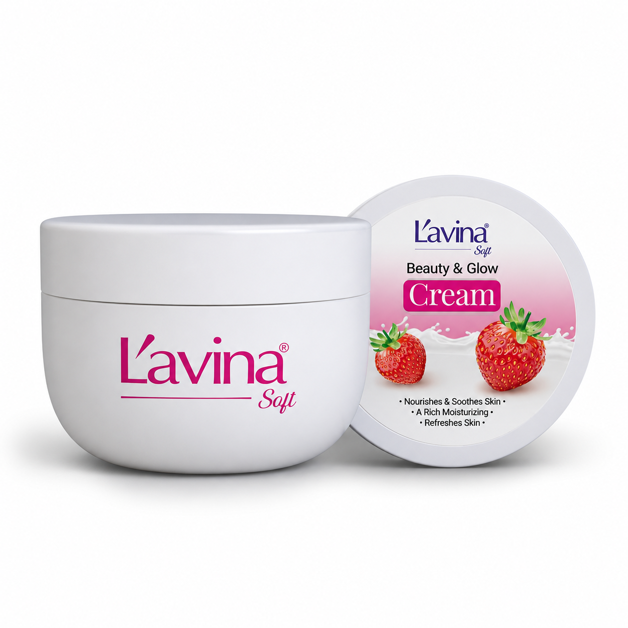 Lávina Soft Beauty & Glow Cream Strawberry 250g