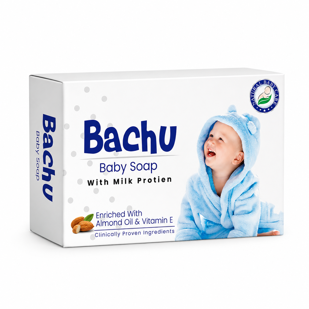 Bachu Baby Soap with Milk Protein Blue 80g