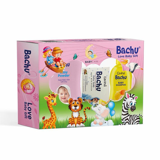 Bachu Love Baby Gift Set (3PCS) Pink