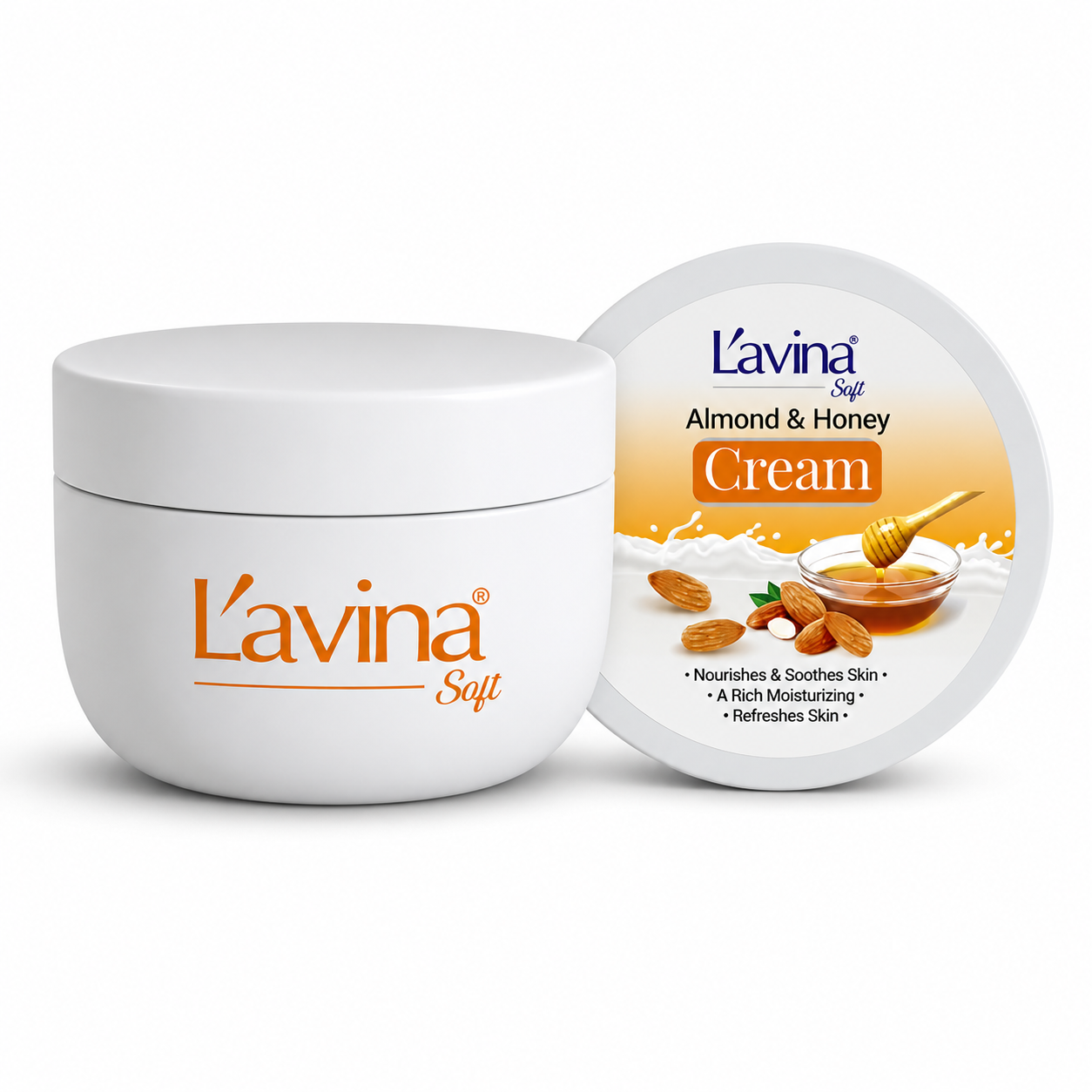 Lávina Soft Almond & Honey Cream 250g